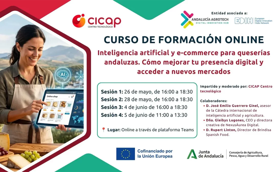 Curso online de inteligencia artificial para queserías andaluzas